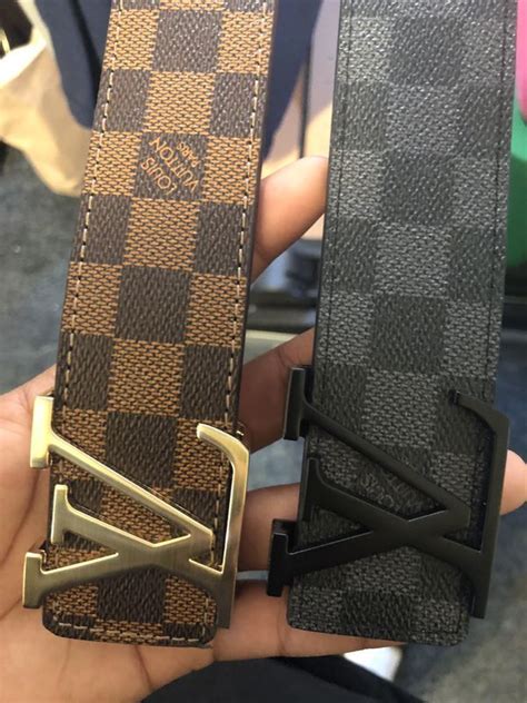 louis vuitton grey checkered belt|louis vuitton unisex belt.